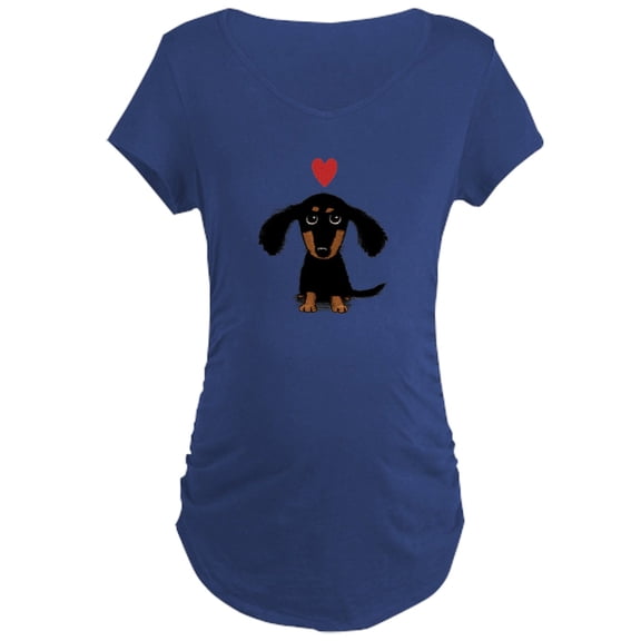 CafePress - Cute Dachshund Maternity Dark T Shirt - Maternity Dark T-Shirt