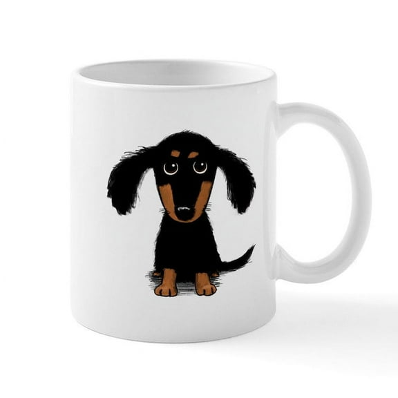 CafePress - Cute Dachshund Mug - 11 oz Ceramic Mug - Novelty Coffee Tea Cup