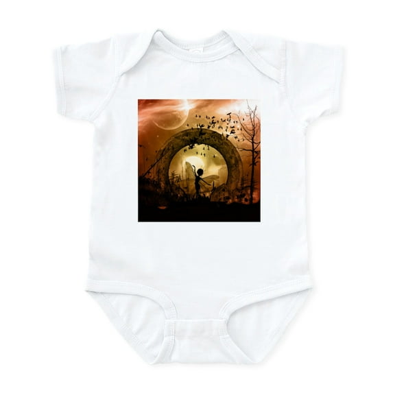 CafePress - Cute Dancing Fairy In The Sunset Body Suit - Baby Light Bodysuit, Size Newborn - 24 Months