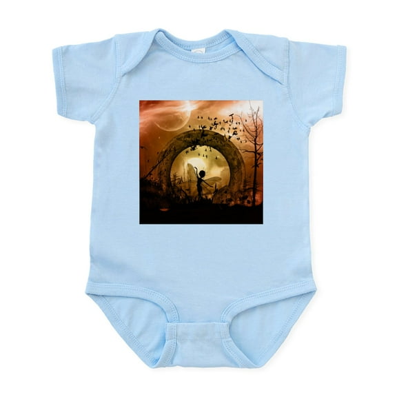 CafePress - Cute Dancing Fairy In The Sunset Body Suit - Baby Light Bodysuit, Size Newborn - 24 Months
