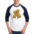 thumbnail image 1 of CafePress - Cute Dancing Teddy Bears Baseball Jersey - Cotton Baseball Jersey, 3/4 Raglan Sleeve Shirt, 1 of 4