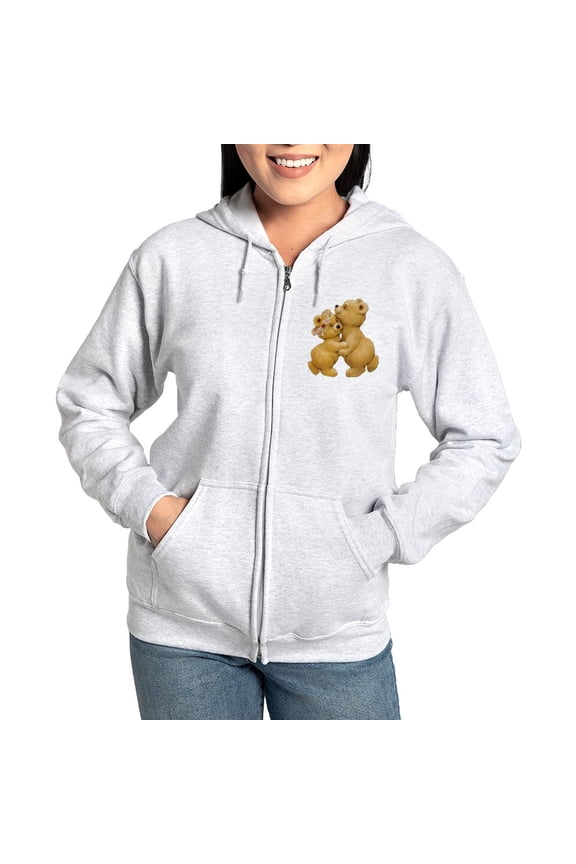 - Cute Dancing Teddy Bears Sweatshirt - Women's Zip Hoodie