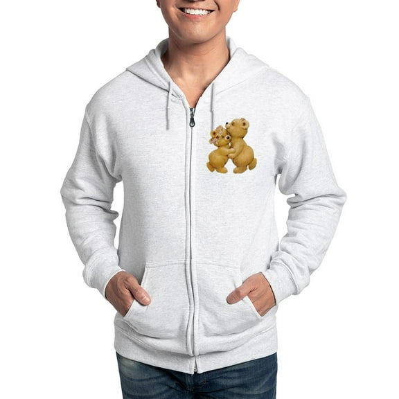 CafePress - Cute Dancing Teddy Bears Sweatshirt - Zip Hoodie, Classic Hooded Sweatshirt with Metal Zipper