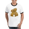 thumbnail image 1 of CafePress - Cute Dancing Teddy Bears T Shirt - 100% Cotton Ringed T-Shirt, 1 of 4