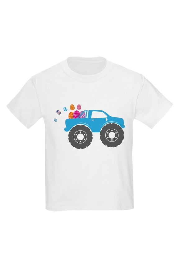 - Cute Easter Egg Crusher Monster Truck Boys T Shirt - Light Classic Kids Graphic, Short Sleeve T-Shirt, Sizes XS-XL