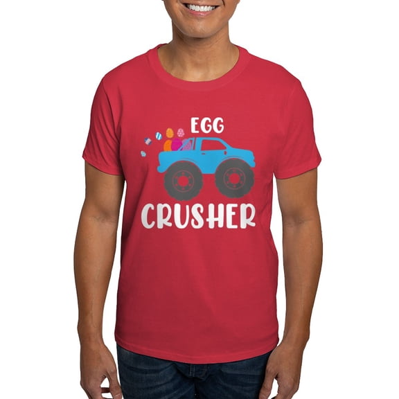 CafePress - Cute Easter Egg Crusher Monster Truck Boys T Shirt - Men's Classic Graphic Cotton T-Shirt