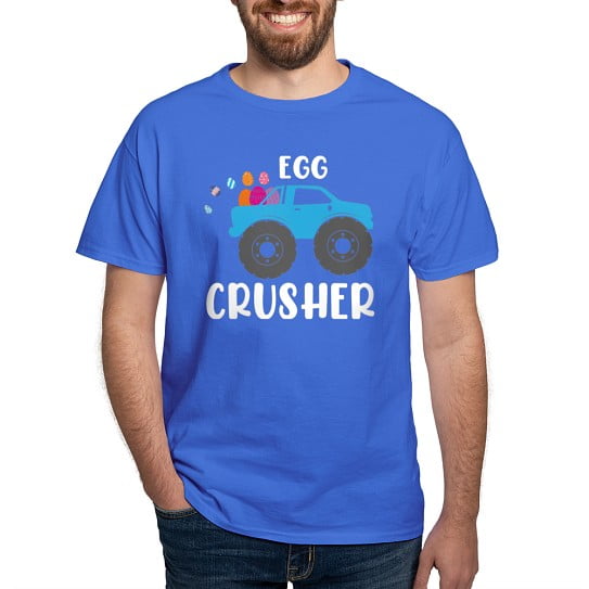 CafePress - Cute Easter Egg Crusher Monster Truck Boys T Shirt - Men's Classic Cotton T-Shirts