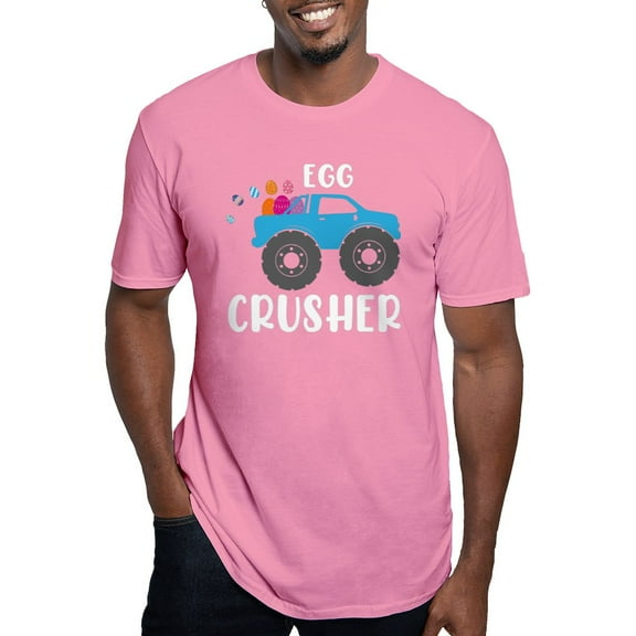 CafePress - Cute Easter Egg Crusher Monster Truck Boys T Shirt - Men's Fitted T-Shirt