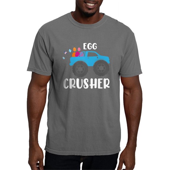 CafePress - Cute Easter Egg Crusher Monster Truck Boys T Shirt - Mens Comfort Colors Shirt