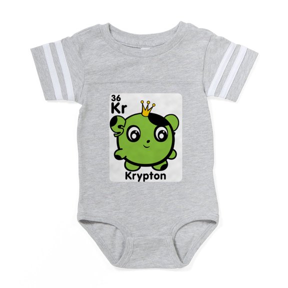 CafePress - Cute Element Krypton Kr - Cute Infant Baby Football Bodysuit