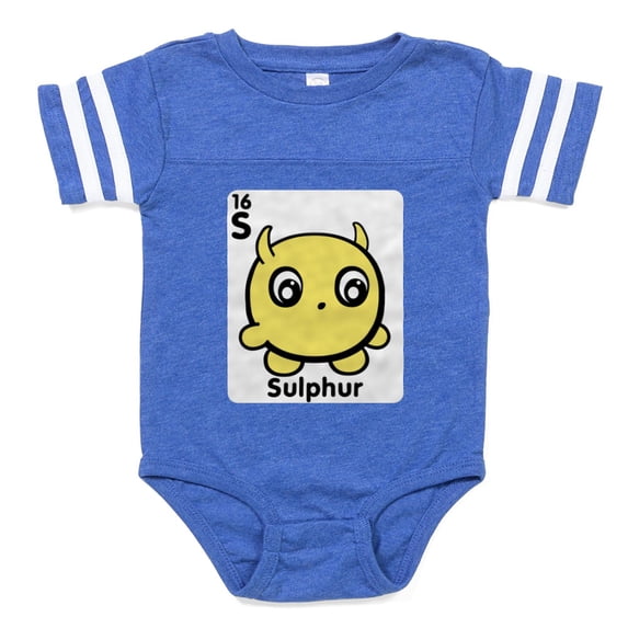 CafePress - Cute Element Sulphur S - Cute Infant Baby Football Bodysuit
