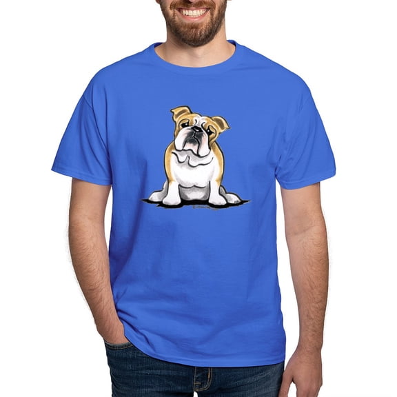 CafePress - Cute English Bulldog Dark T Shirt - Men's Classic Graphic Cotton T-Shirt