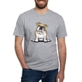 thumbnail image 1 of CafePress - Cute English Bulldog Fitted T Shirt - Fitted T-Shirt, Vintage Fit Soft Cotton Tee, 1 of 4