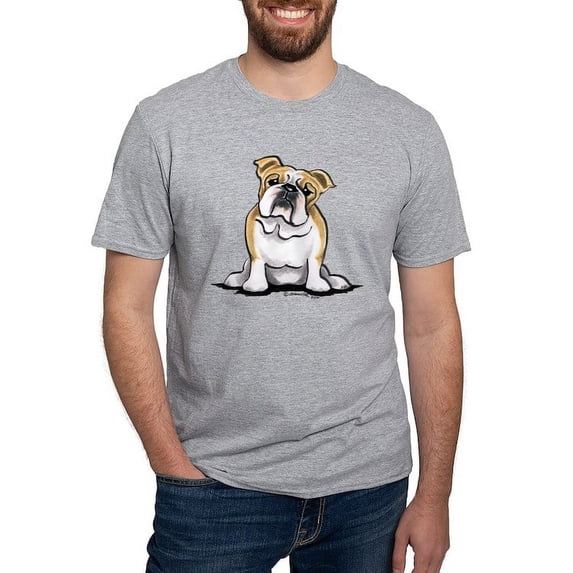 CafePress - Cute English Bulldog Fitted T Shirt - Fitted T-Shirt, Vintage Fit Soft Cotton Tee