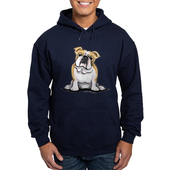 CafePress - Cute English Bulldog Hoodie (Dark) - Pullover Hoodie, Classic, Comfortable Hooded Sweatshirt