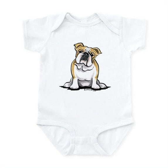 CafePress - Cute English Bulldog Infant Bodysuit - Baby Light Bodysuit, Size Newborn - 24 Months