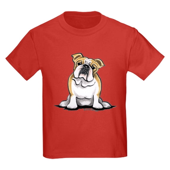 CafePress - Cute English Bulldog Kids Dark T Shirt - Dark T-Shirt Kids XS-XL