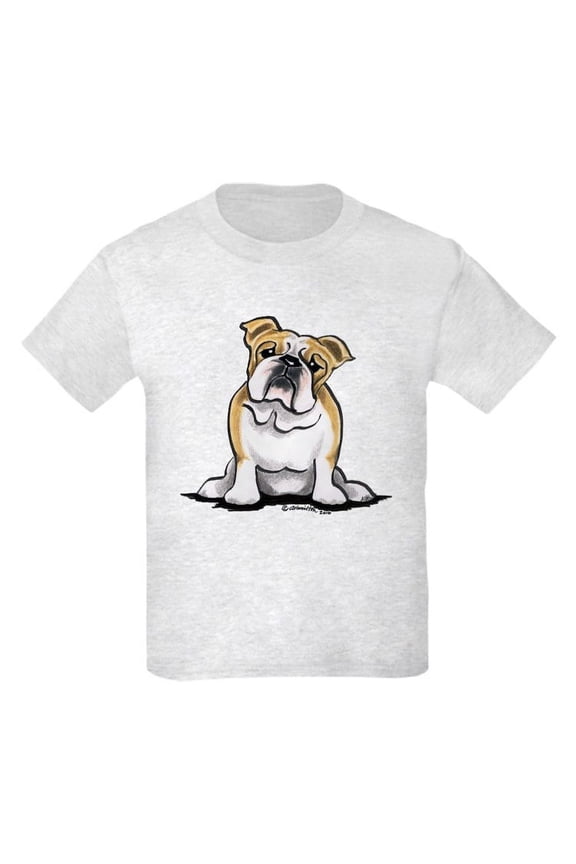 - Cute English Bulldog Kids Light T Shirt - Light T-Shirt Kids XS-XL