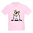thumbnail image 1 of CafePress - Cute English Bulldog Kids Light T Shirt - Light T-Shirt Kids XS-XL, 1 of 4