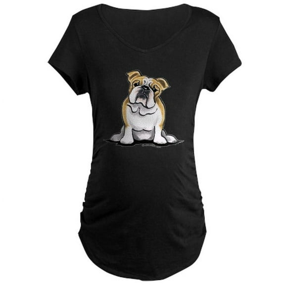 CafePress - Cute English Bulldog Maternity Dark T Shirt - Maternity Dark T-Shirt