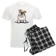 thumbnail image 1 of CafePress - Cute English Bulldog Men's Light Pajamas - Men's Light Loose Fit Cotton Pajama Set, 1 of 7