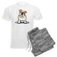 thumbnail image 1 of CafePress - Cute English Bulldog Men's Light Pajamas - Men's Light Loose Fit Cotton Pajama Set, 1 of 7