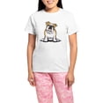 thumbnail image 1 of CafePress - Cute English Bulldog Women's Light Pajamas - Women's Short Sleeve Print T-Shirt and Pants Light Cotton Pajama Set, 1 of 7