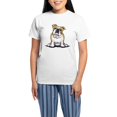 thumbnail image 1 of CafePress - Cute English Bulldog Women's Light Pajamas - Women's Short Sleeve Print T-Shirt and Pants Light Cotton Pajama Set, 1 of 7
