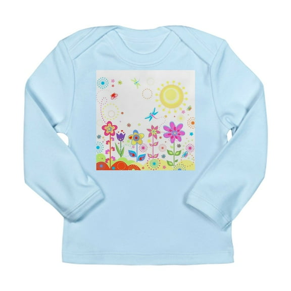 CafePress - Cute Flowers Long Sleeve T Shirt - Long Sleeve Infant T-Shirt