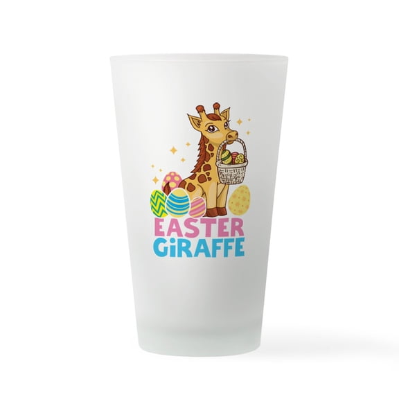 CafePress - Cute Giraffee Easter Egg Basket Boy - Pint Glass, Drinking Glass, 16 oz. CafePress