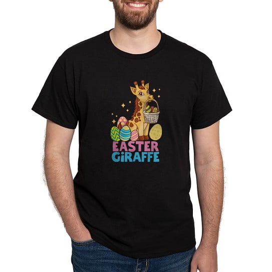CafePress - Cute Giraffee Easter Egg Basket Boys Girls T Shirt - Men's Classic Cotton T-Shirts