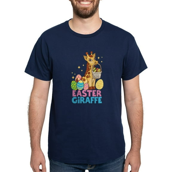 CafePress - Cute Giraffee Easter Egg Basket Boys Girls T Shirt - Men's Classic Graphic Cotton T-Shirt