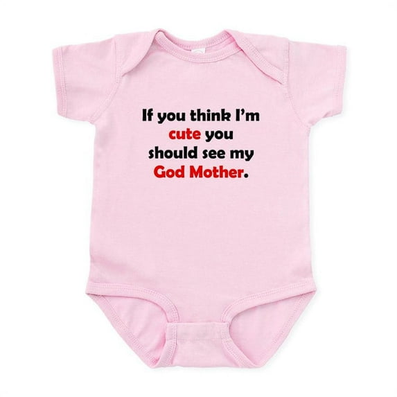 CafePress - Cute God Mother Body Suit - Baby Light Bodysuit, Size Newborn - 24 Months