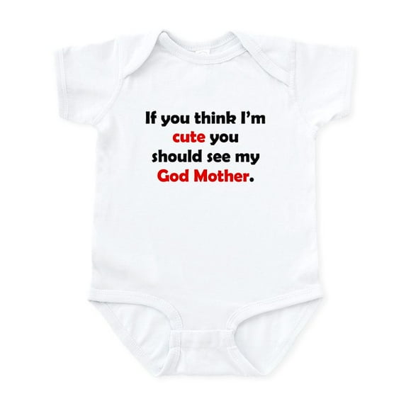CafePress - Cute God Mother Body Suit - Baby Light Bodysuit, Size Newborn - 24 Months