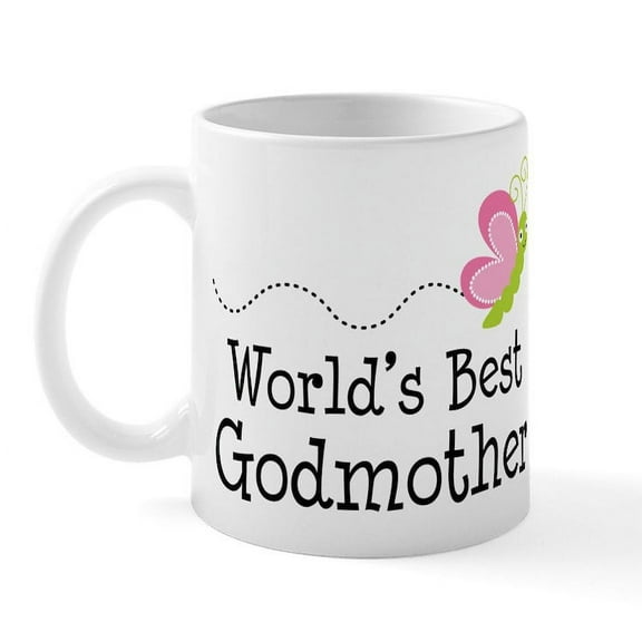CafePress - Cute Godmother Gift Mug - 11 oz Ceramic Mug - Novelty Coffee Tea Cup