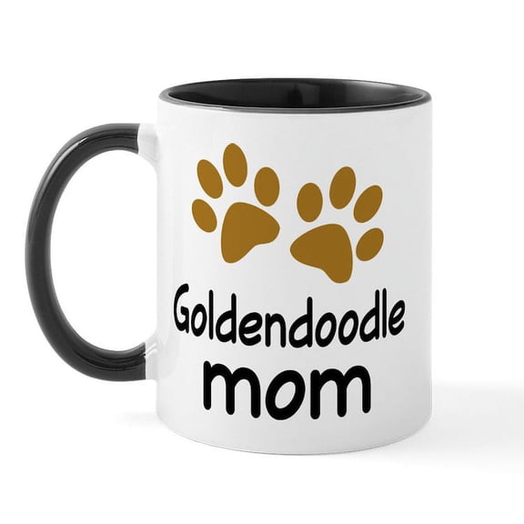 CafePress - Cute Goldendoodle Mom Mug - 11 oz Ceramic Mug - Novelty Coffee Tea Cup