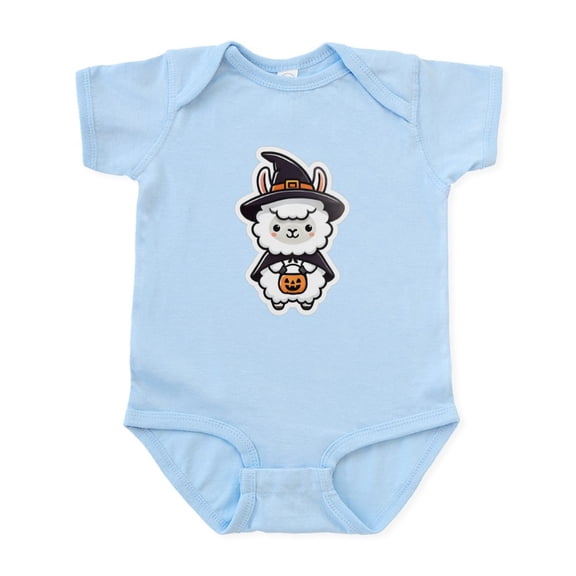 CafePress - Cute Halloween Llama - Baby Light Bodysuit, Size Newborn - 24 Months
