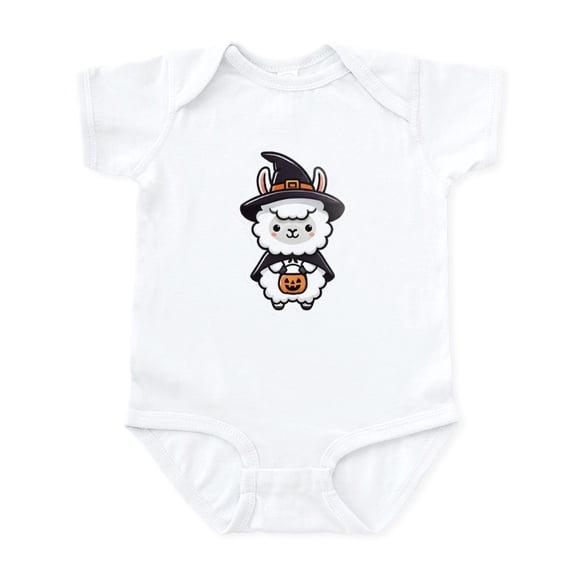 CafePress - Cute Halloween Llama - Baby Light Bodysuit, Size Newborn - 24 Months