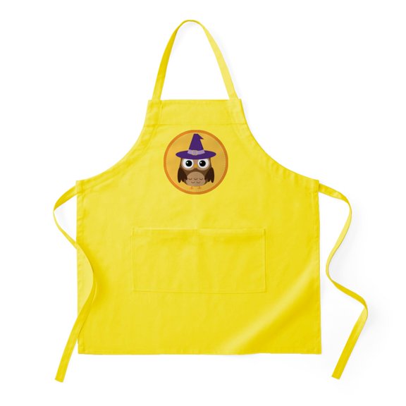 CafePress - Cute Halloween Owl - Kitchen Apron with Pockets, Grilling Apron, Baking Apron