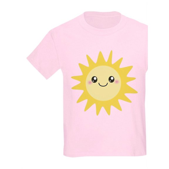 CafePress - Cute Happy Sun Kids Light T Shirt - Light T-Shirt Kids XS-XL