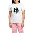 thumbnail image 1 of CafePress - Cute! Hipster Boston Terrier Pajamas - Women's Short Sleeve Print T-Shirt and Pants Light Cotton Pajama Set, 1 of 7