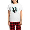thumbnail image 1 of CafePress - Cute! Hipster Boston Terrier Pajamas - Women's Short Sleeve Print T-Shirt and Pants Light Cotton Pajama Set, 1 of 7