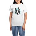 thumbnail image 1 of CafePress - Cute! Hipster Boston Terrier Pajamas - Women's Short Sleeve Print T-Shirt and Pants Light Cotton Pajama Set, 1 of 7