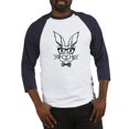 thumbnail image 1 of CafePress - Cute Hipster Easter Bunny Baseball Jersey - Cotton Baseball Jersey, 3/4 Raglan Sleeve Shirt, 1 of 4