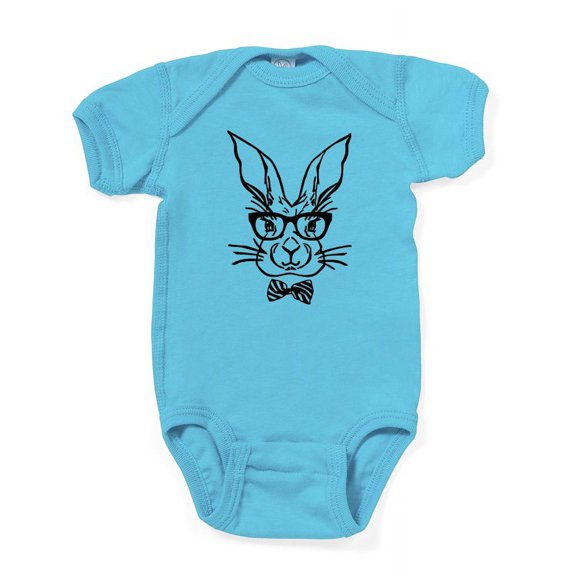 CafePress - Cute Hipster Easter Bunny Body Suit - Cute Infant Bodysuit Baby Romper - Size Newborn - 24 Months