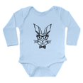 thumbnail image 1 of CafePress - Cute Hipster Easter Bunny Body Suit - Long Sleeve Cotton Baby Bodysuit, 1 of 4