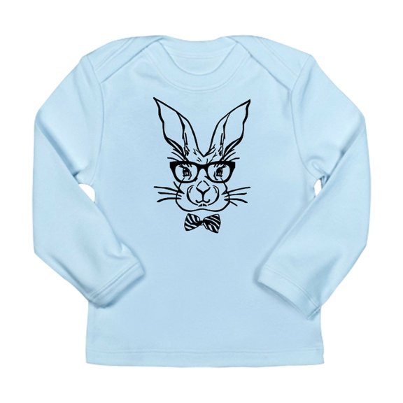 CafePress - Cute Hipster Easter Bunny Long Sleeve T Shirt - Long Sleeve Infant T-Shirt