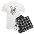 thumbnail image 1 of CafePress - Cute Hipster Easter Bunny Pajamas - Men's Light Loose Fit Cotton Pajama Set, 1 of 7
