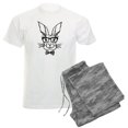 thumbnail image 1 of CafePress - Cute Hipster Easter Bunny Pajamas - Men's Light Loose Fit Cotton Pajama Set, 1 of 7