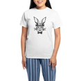 thumbnail image 1 of CafePress - Cute Hipster Easter Bunny Pajamas - Women's Short Sleeve Print T-Shirt and Pants Light Cotton Pajama Set, 1 of 7